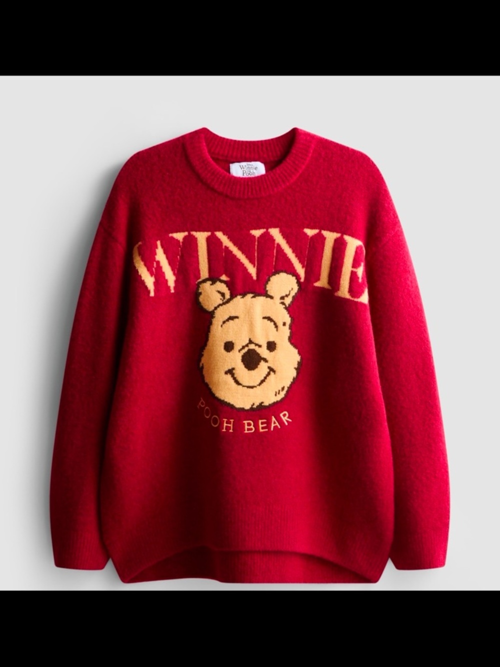 Winnie the Pooh Red Knit Sweater